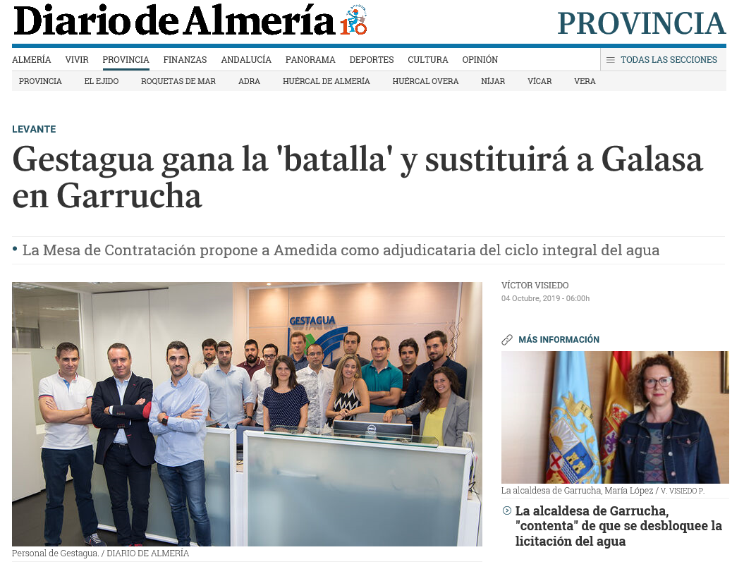 Los vecinos de las Palmas aprueban el servicio de agua