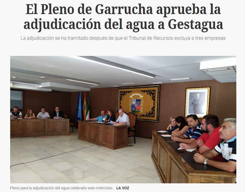 Los vecinos de las Palmas aprueban el servicio de agua