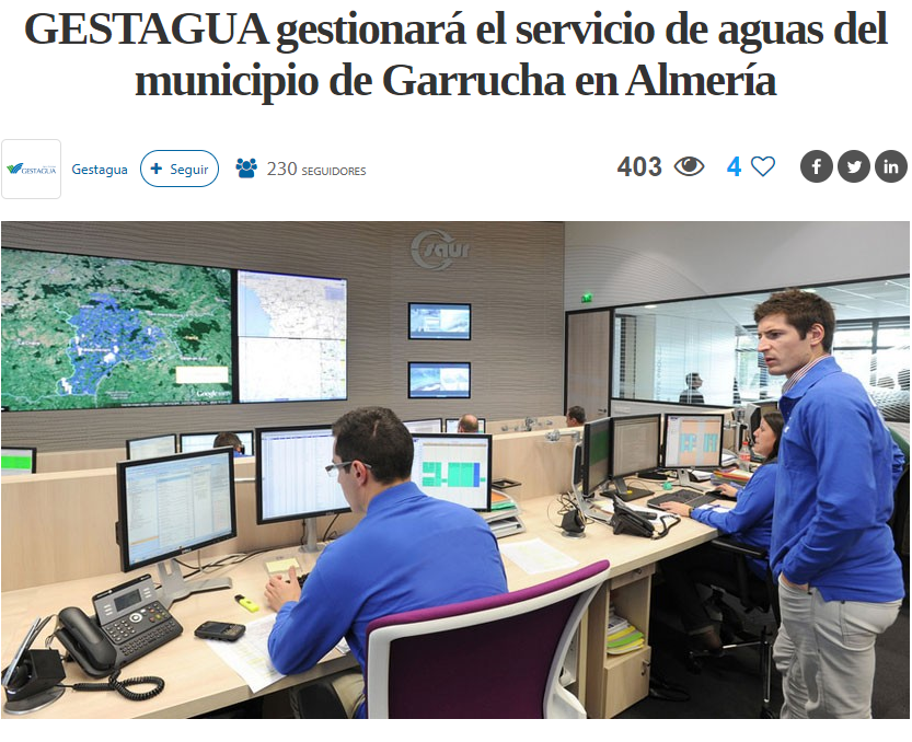 Los vecinos de las Palmas aprueban el servicio de agua