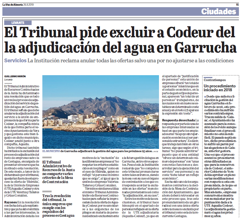 Los vecinos de las Palmas aprueban el servicio de agua