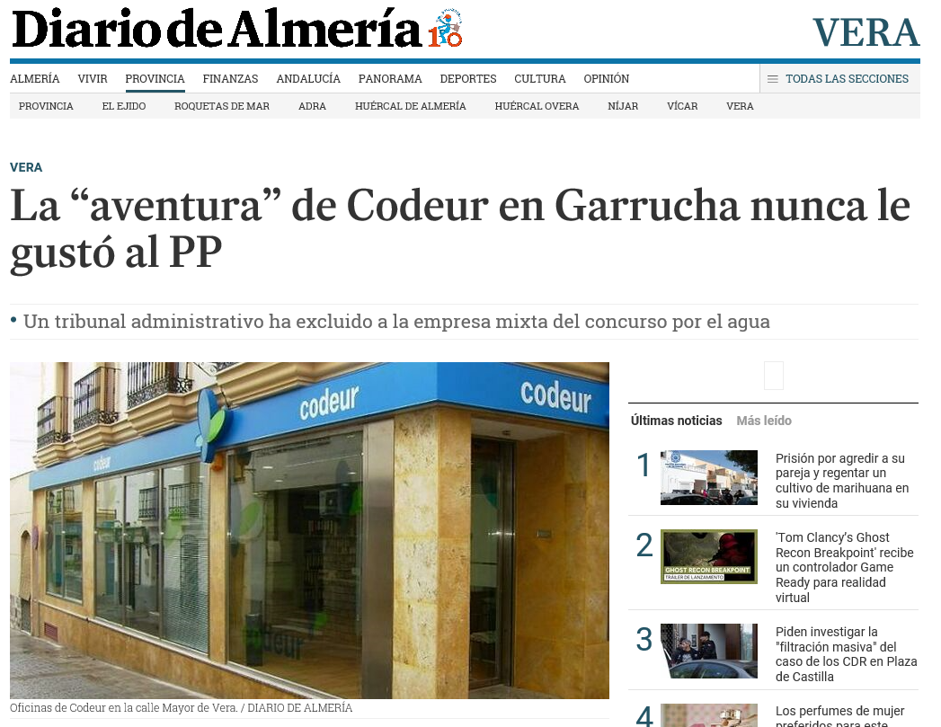 Los vecinos de las Palmas aprueban el servicio de agua